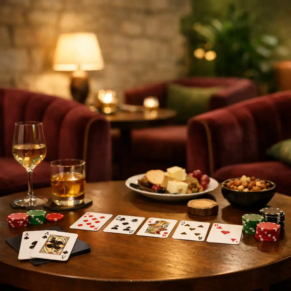Espace confortable du Card Lounge